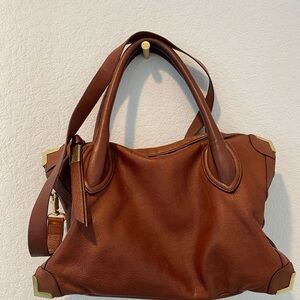 Foley & Corinna Frankie satchel, cognac crossbody